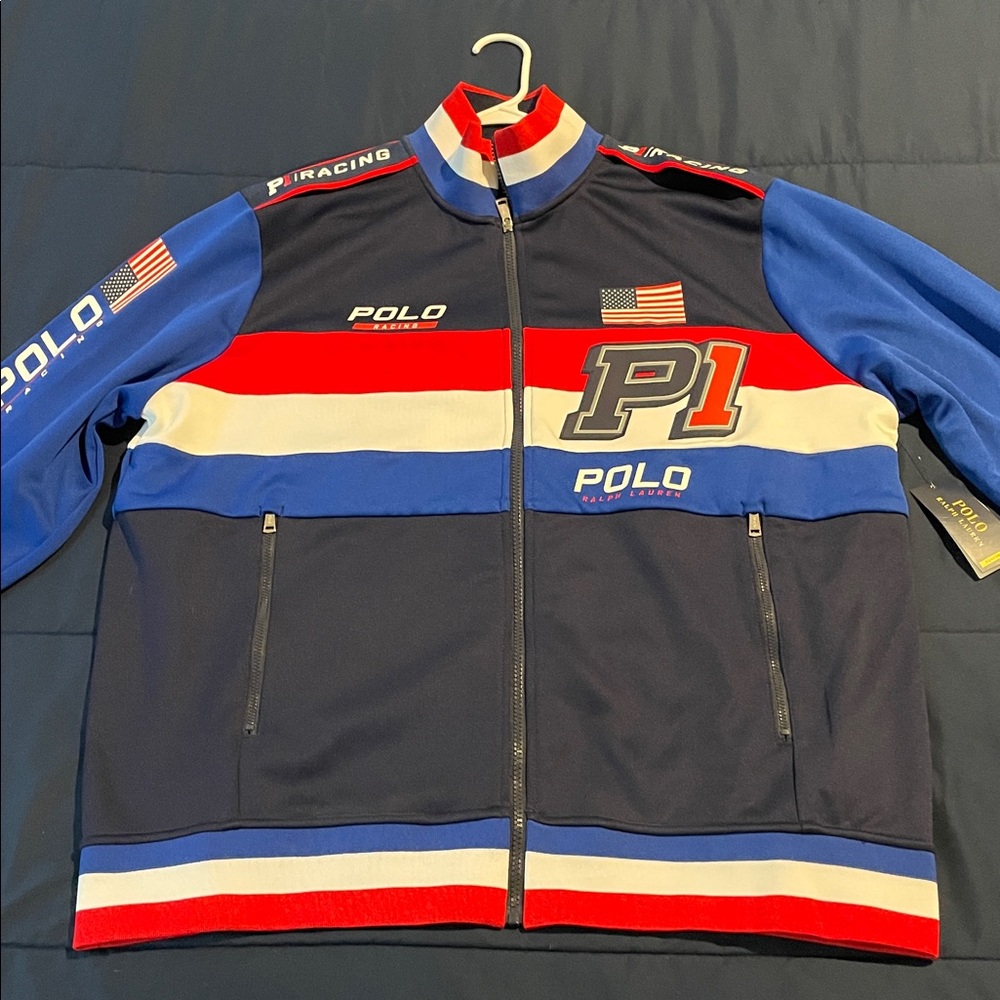 Brand New, Vintage Ralph Lauren Performance P1 Racing Jacket, XL, Tags Attached